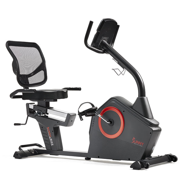 Premium Magnetic Resistance Smart Recumbent Bike with Exclusive SunnyFit® App Enhanced Bluetooth Connectivity