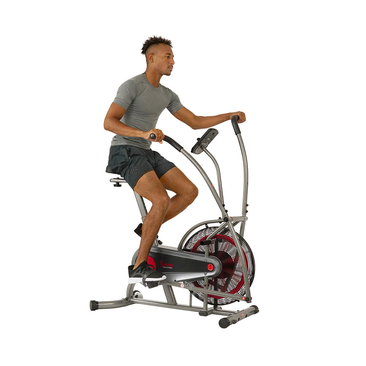 Motion Air Bike, Fan Exercise Bike with Unlimited Air Resistance and Device Holder