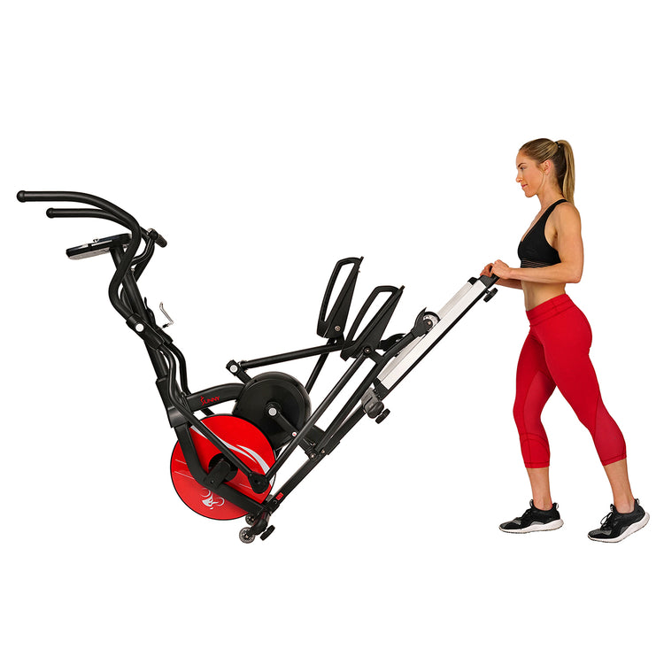 Stride Elliptical Machine Magnetic Fitness w/ Device Holder, LCD Monitor and Heart Rate Monitoring