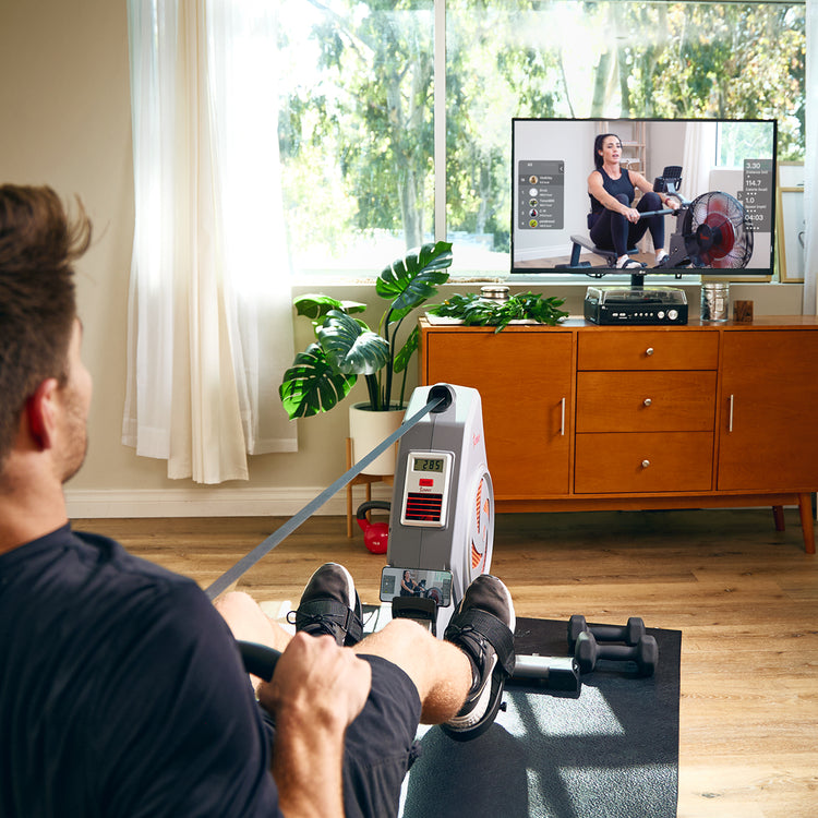 Dynamic Air Rowing Machine with Exclusive SunnyFit® App and Smart Bluetooth Connectivity