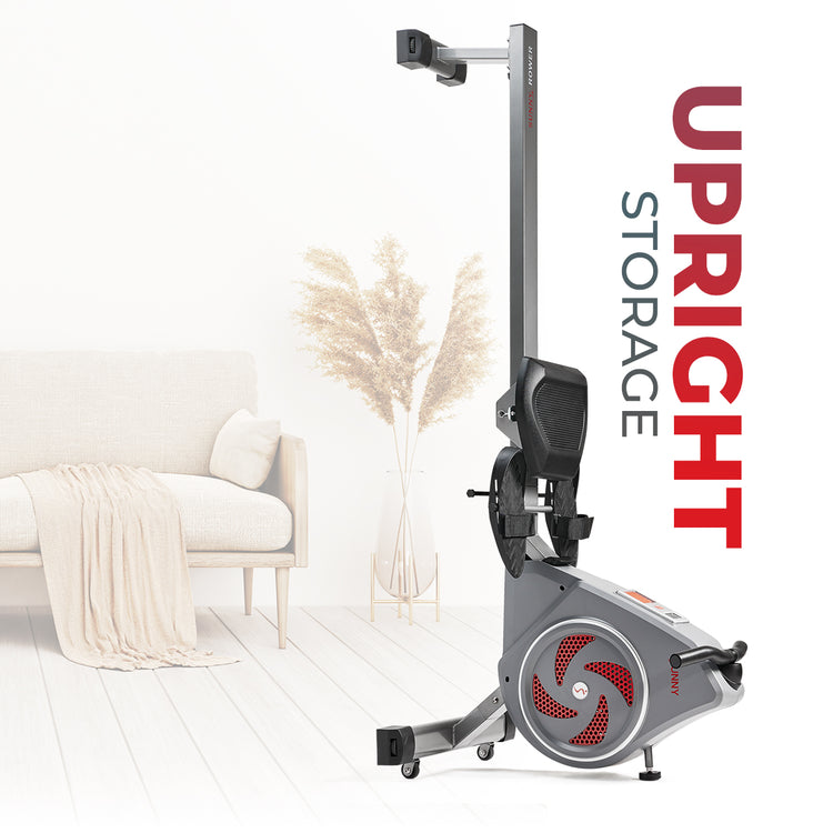 Dynamic Air Rowing Machine with Exclusive SunnyFit® App and Smart Bluetooth Connectivity