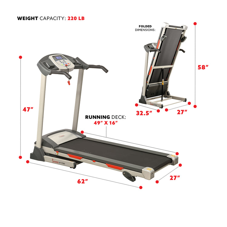 Motorized Treadmill Electronic Running Machine w/ Manual Incline