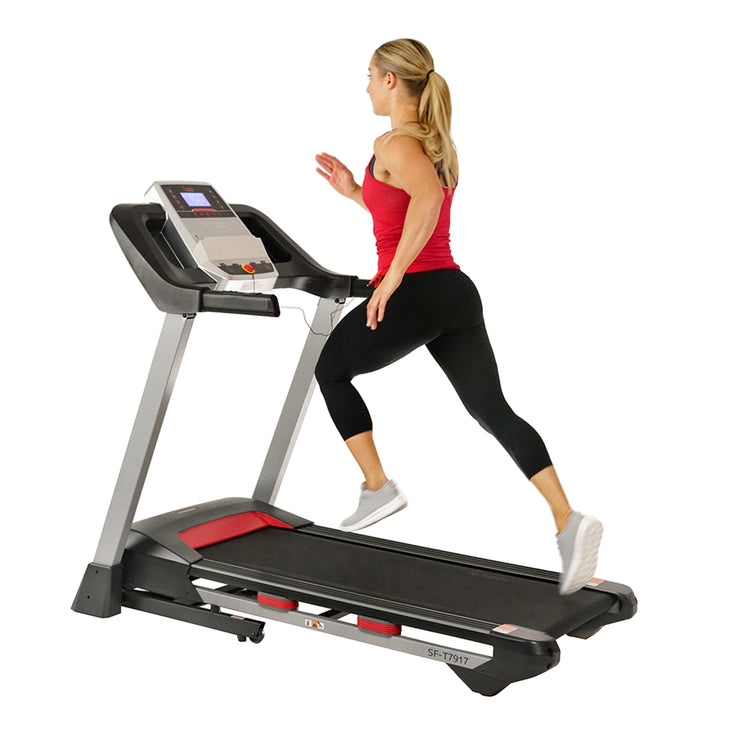 Electric Folding Treadmill with Bluetooth Speakers, Incline & Heart Rate Monitoring