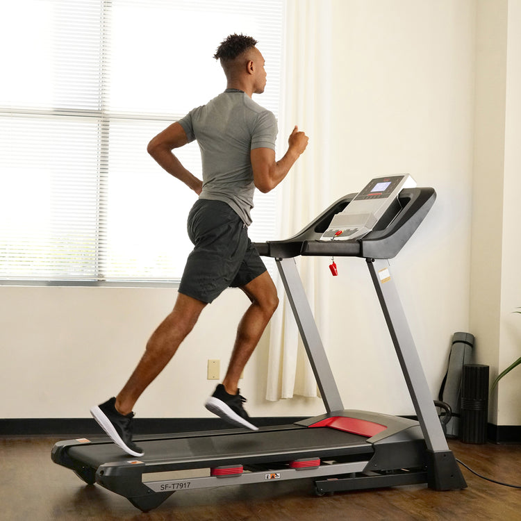 Electric Folding Treadmill with Bluetooth Speakers, Incline & Heart Rate Monitoring