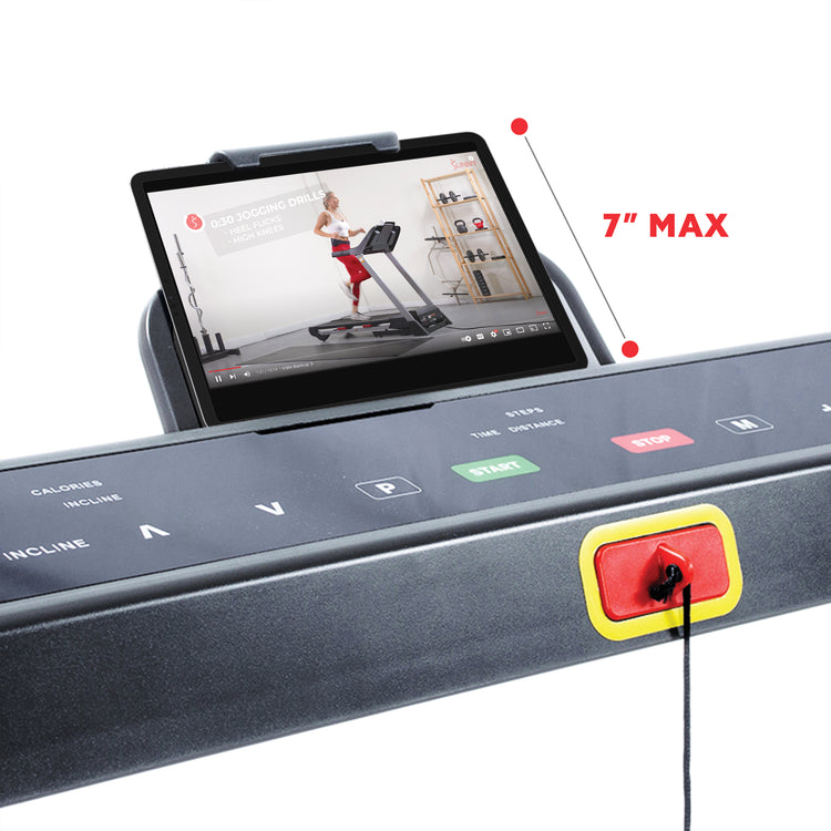 Incline Treadmill with Bluetooth, Speakers, and USB Charging Function