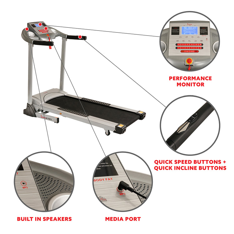 High Weight Limit Treadmill w/ Auto Incline, and Body Fat Function