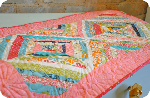 String Quilt Hand quilted
