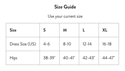 Bump Support Leggings Size Chart