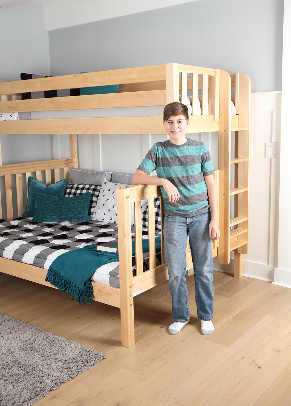 Twin over Queen Bunk Bed