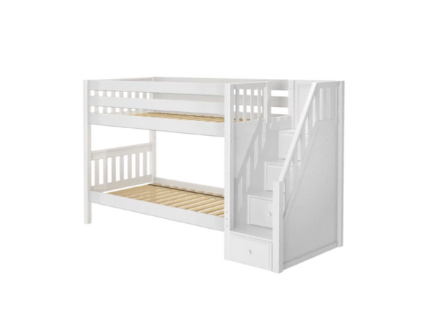 stacker twin bunk beds with stairs