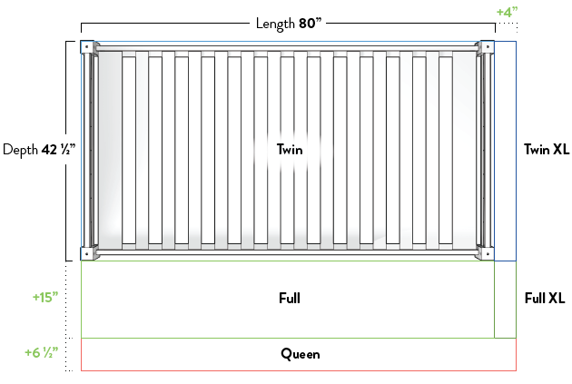 Twin XL measurements  