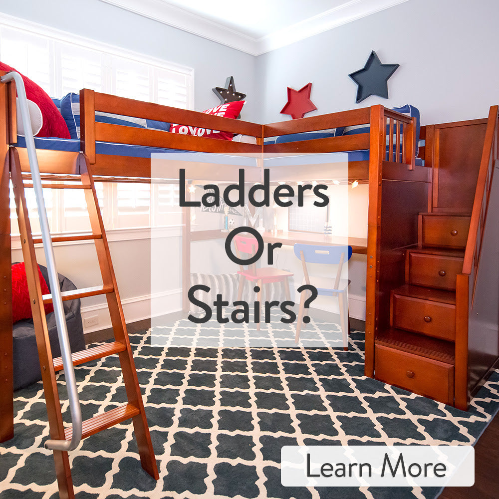 ladders or stairs for bunk beds