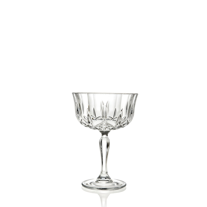 Opera Maison Italian Crystal Champagne Cocktail Saucers