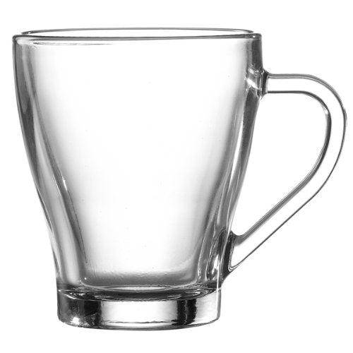 glass latte mug