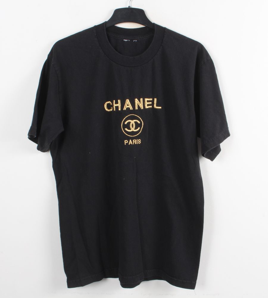 BOOTLEG CHANEL TEE- THICK MATERIAL- CIRCA 1980s- SIZE S-2XL Tomorrow Vintage
