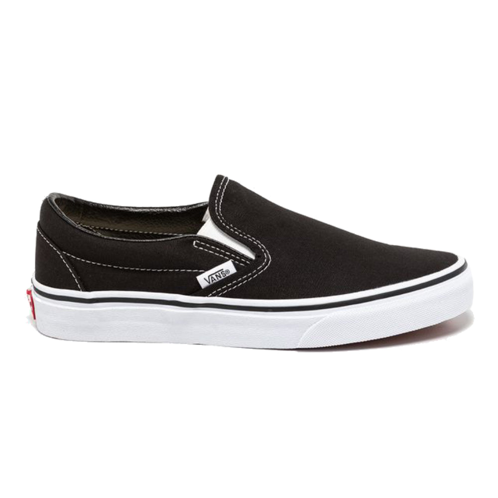 vans mens black slip on