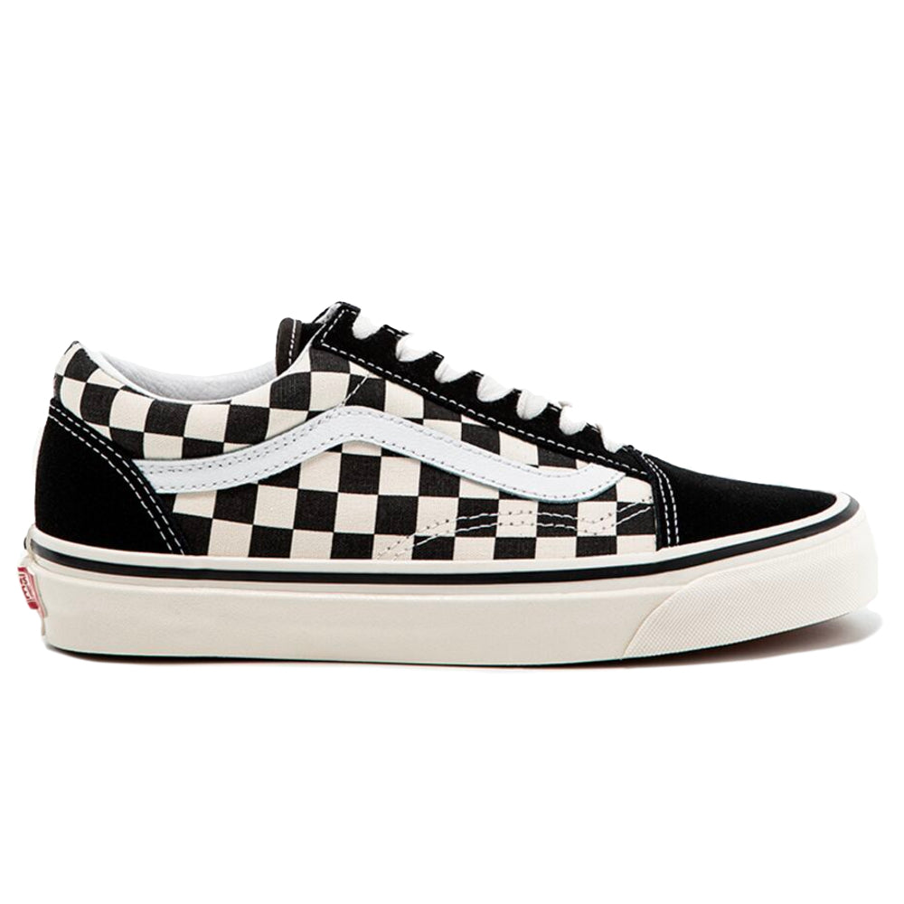 purple checkered vans size 4