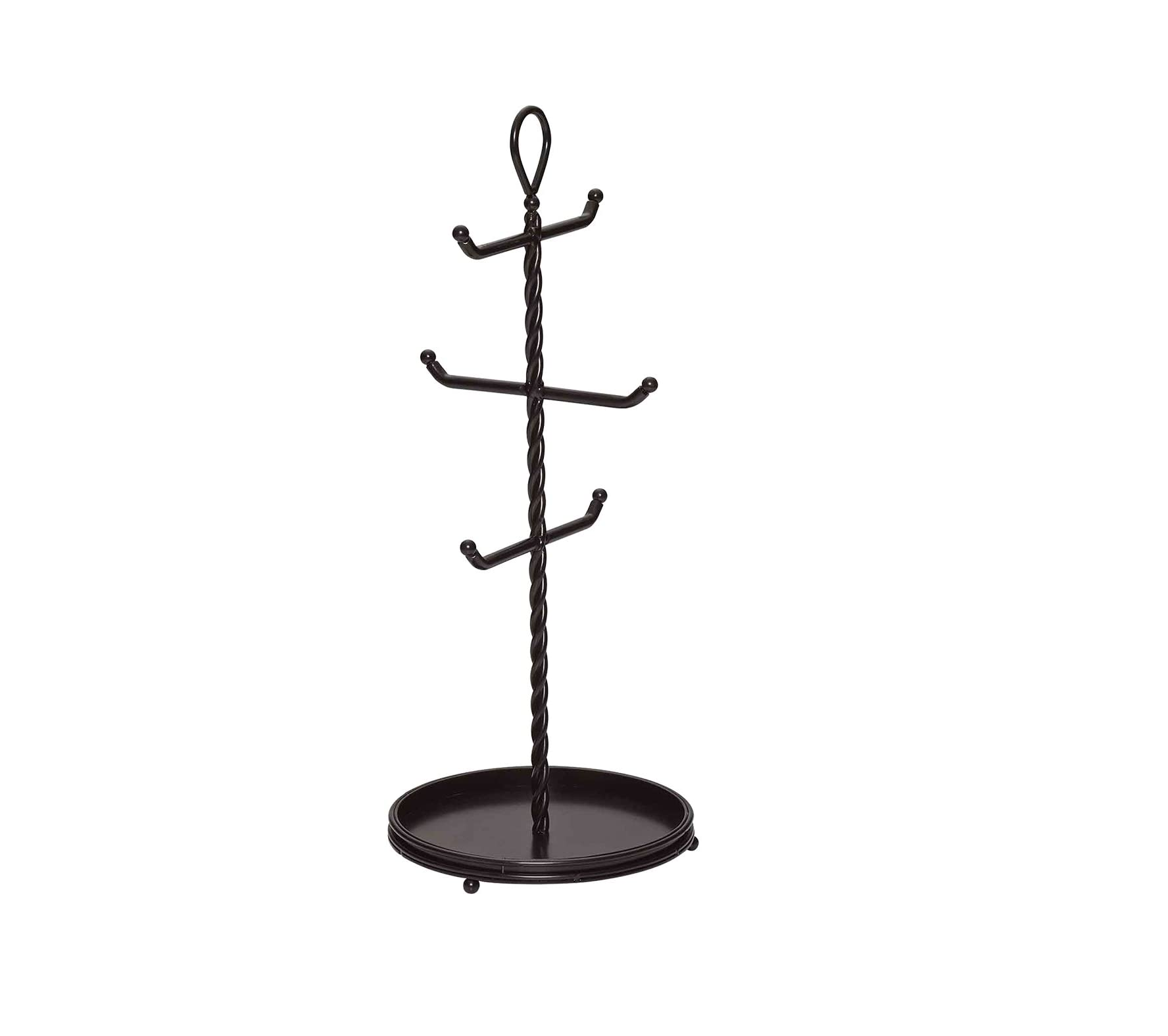 Gourmet Basics by Mikasa Rope Metal Mug Tree, Black