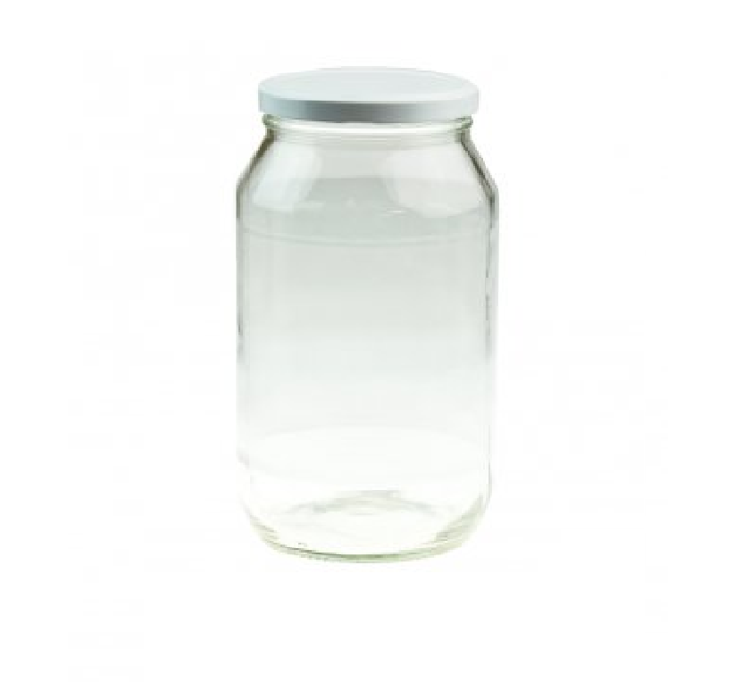 Jar with White Cap||مرطبان