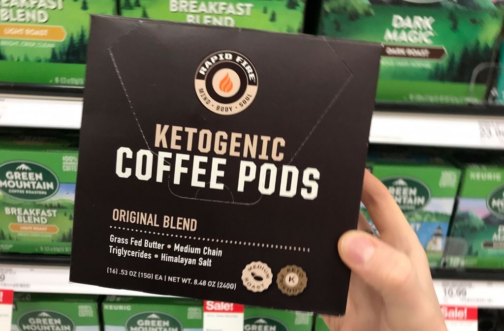 a box of rapid fire ketogenic coffee pods
