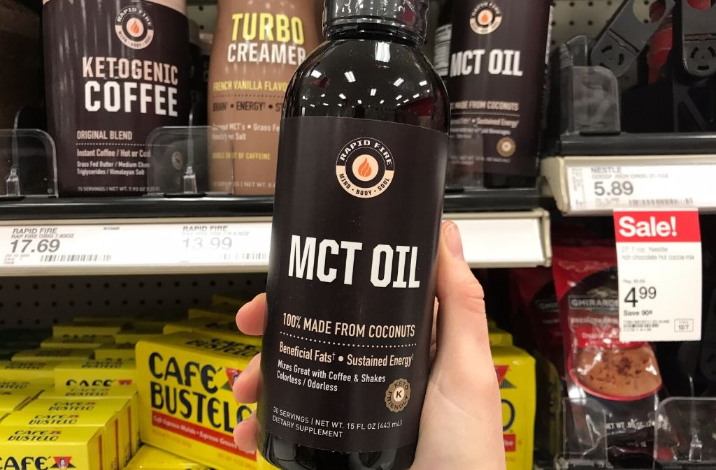 a bottle of rapid fire mct oil