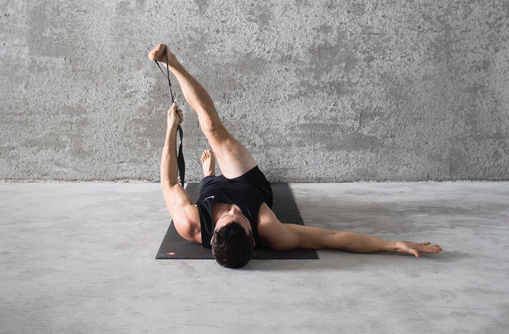 man in yoga pose