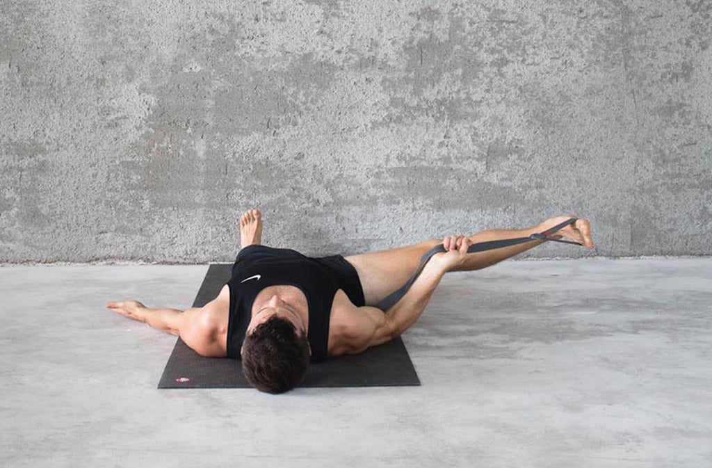 man in yoga pose