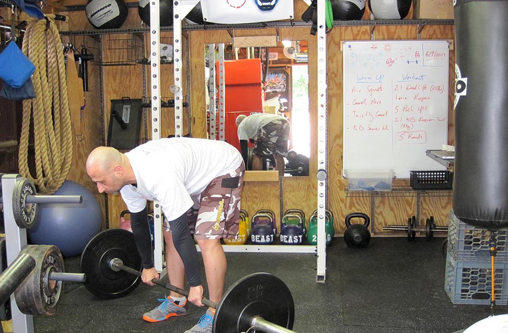 stiff legged deadlift