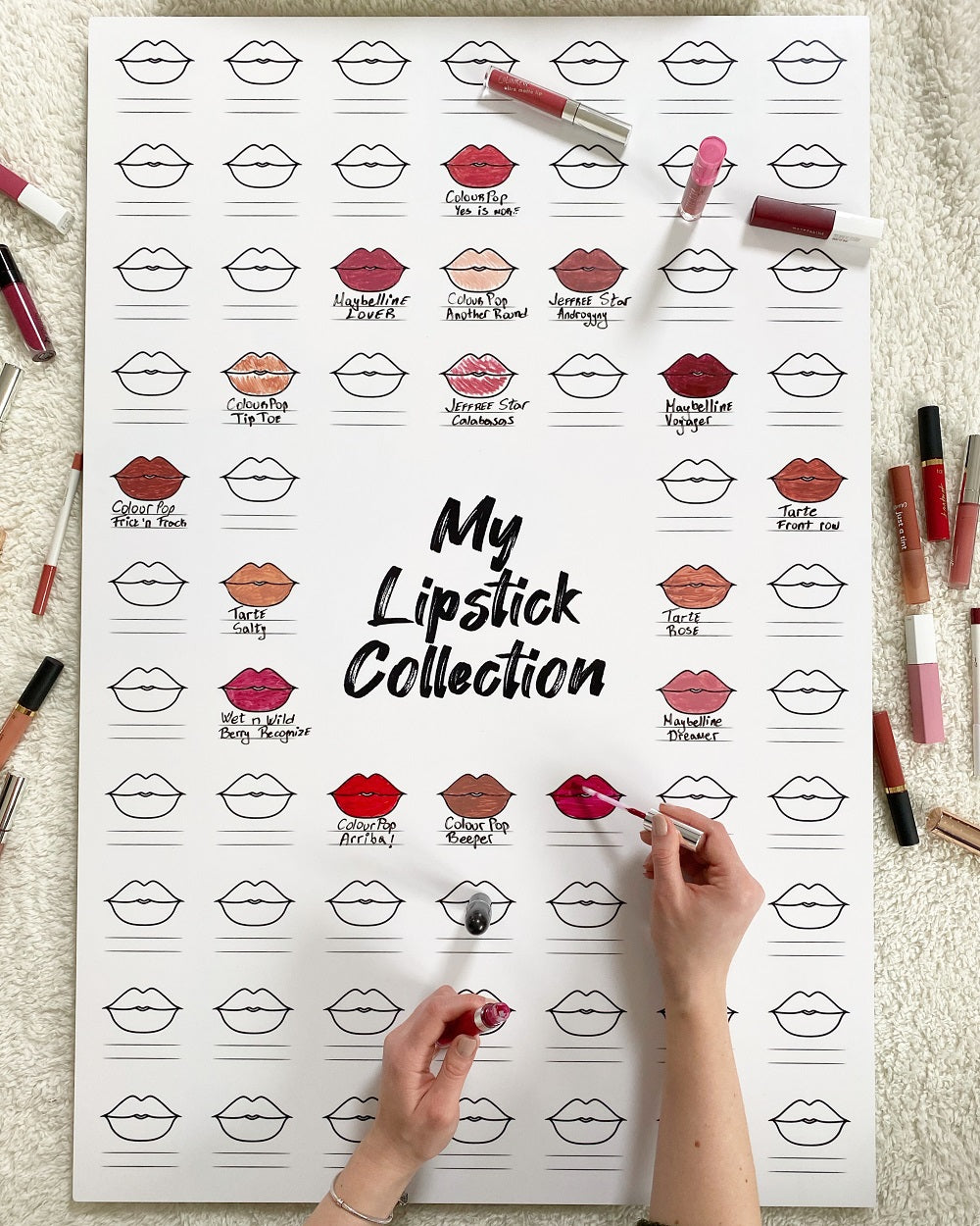 The Swatch Chart – The Perfect Personalized Wall Art for Every Makeup Lover