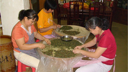 Chinese ladies preparing tea