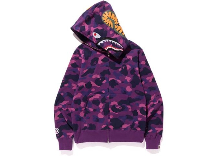 bape shark pink hoodie
