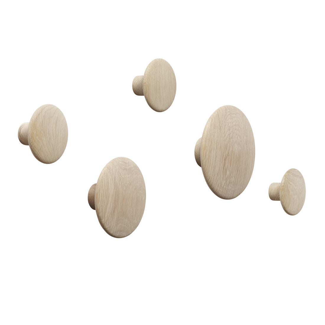 The Dots Coat Hooks Set of 5 by Muuto