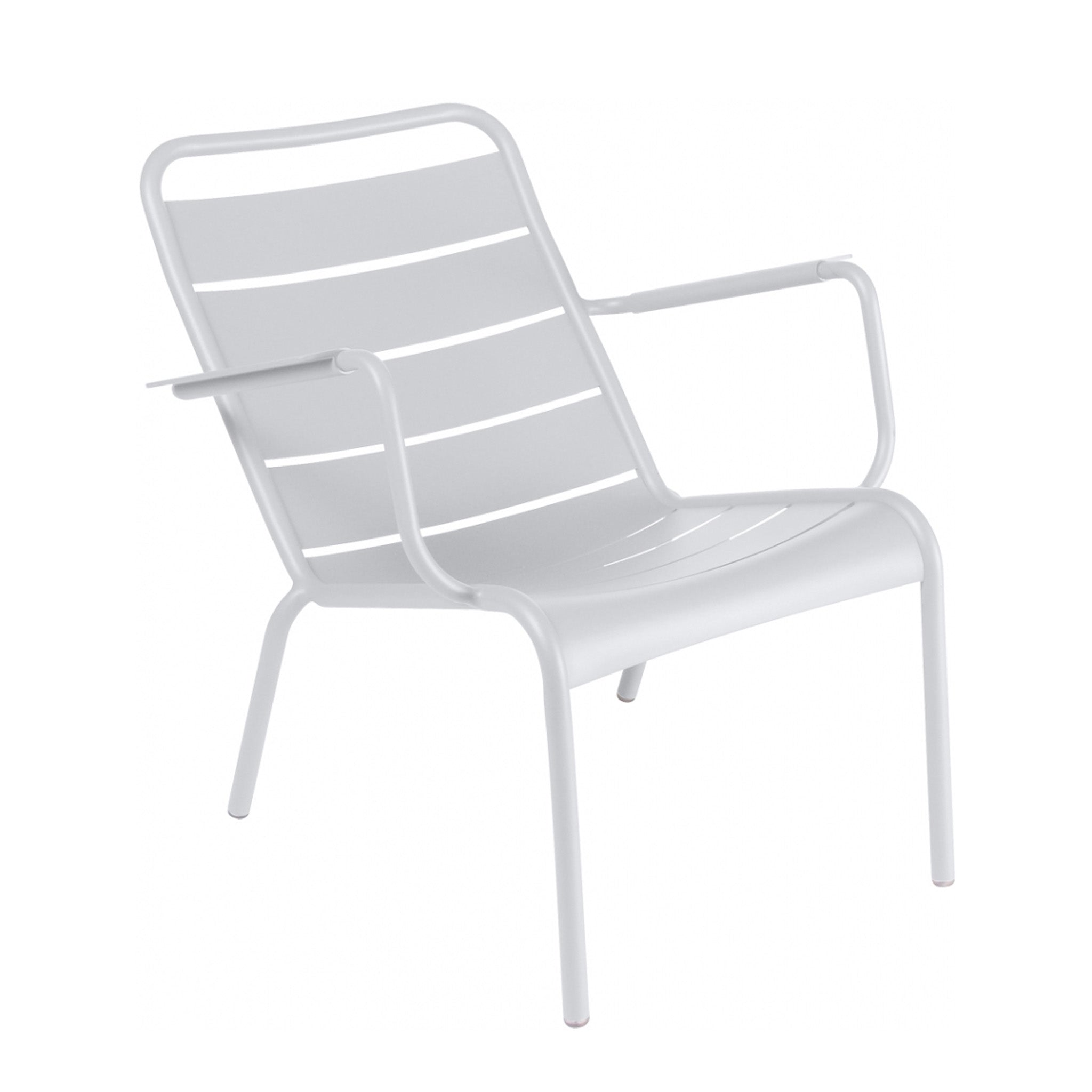 Clearance Luxembourg Stacking Low Armchair /  Cotton White by Fermob