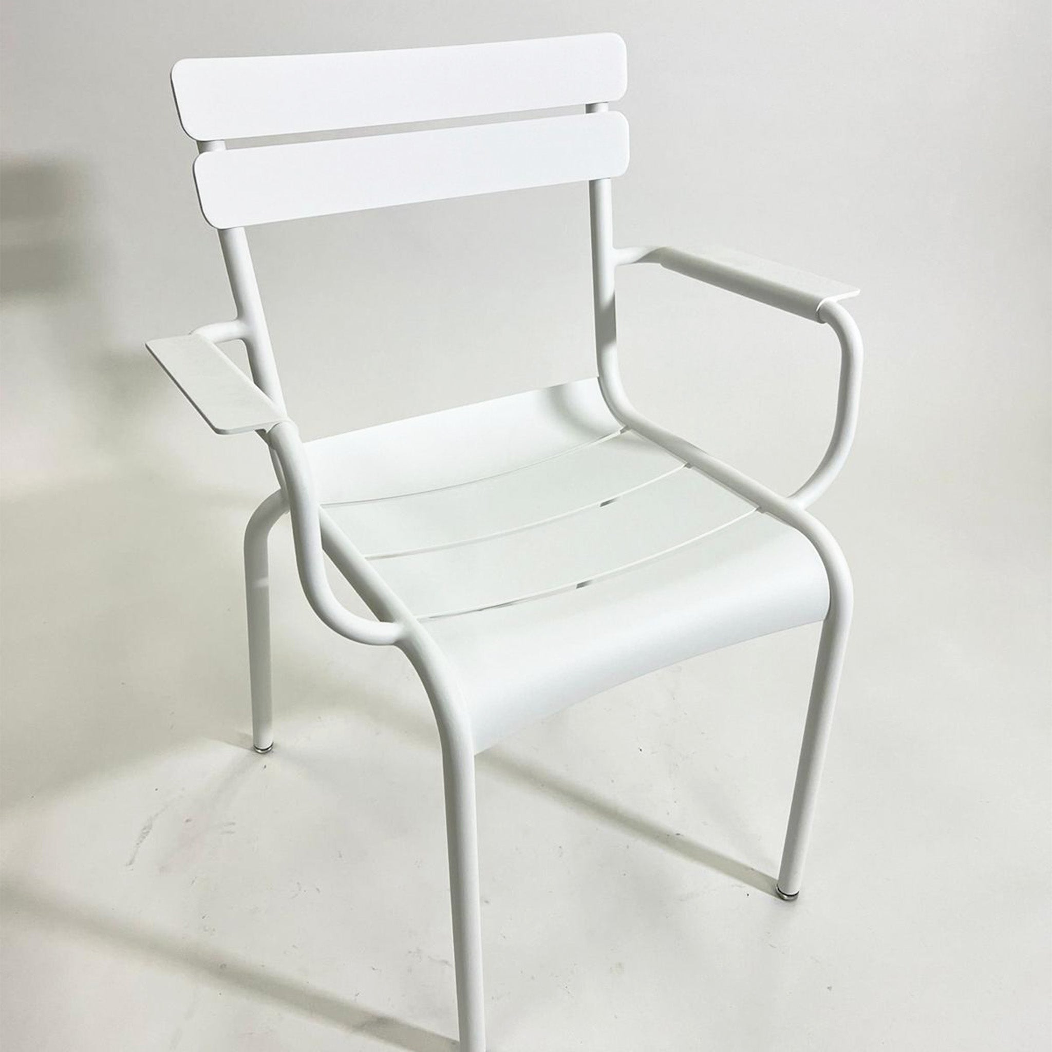 Clearance Luxembourg Stacking Armchair / Cotton White by Fermob