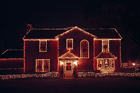 Christmas house light CHristmas songs and carols