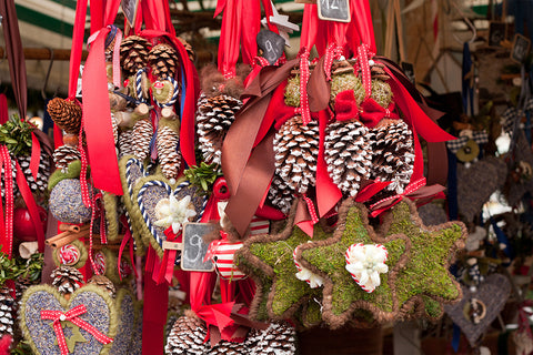 Heart and star shapes at a Christmas market in Munich | Christmas Songs and Carols Love to Sing