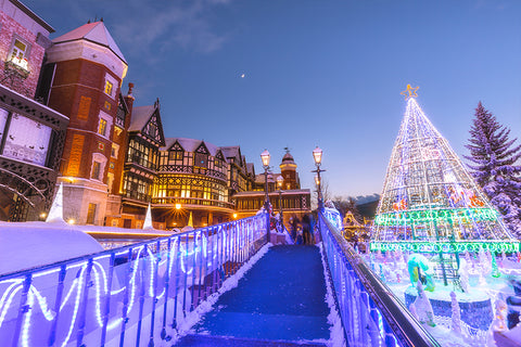 Christmas lights in Sapporo, Japan | Christmas Songs and Carols Love to Sing