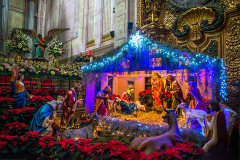 Nativity Scene, Santa Rosa de Viterbo Church, Queretaro, Mexico | Christmas Songs and Carols Love to Sing
