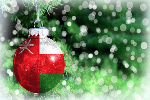 Flag Christmas bauble Oman | Christmas Songs and Carols
