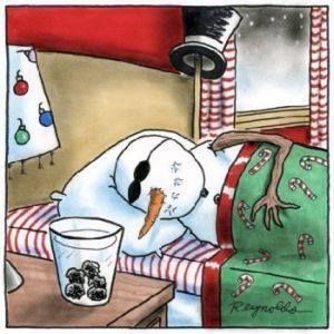 Snowman uses Steradent Christmas Meme | Love to Sing