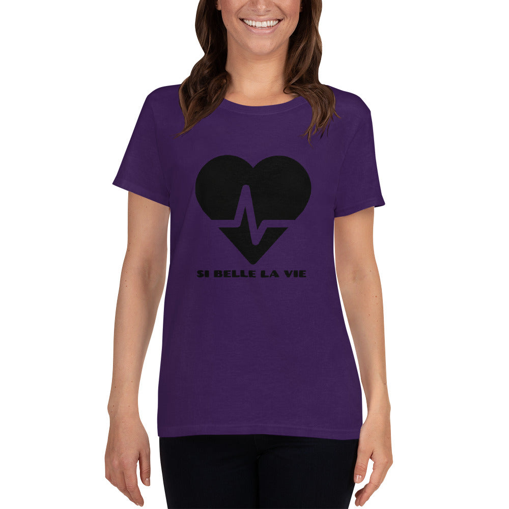 t shirt femme violet