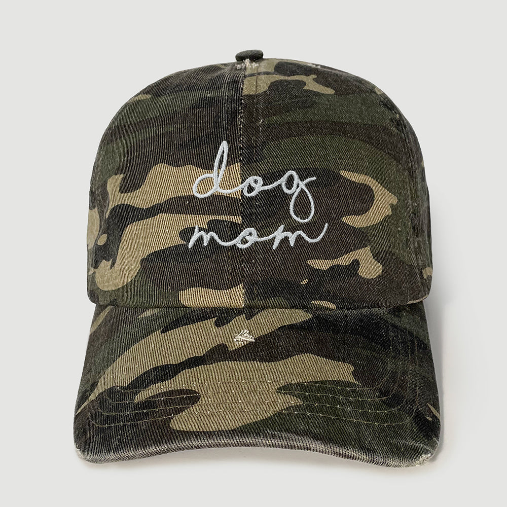 dog mom camo hat