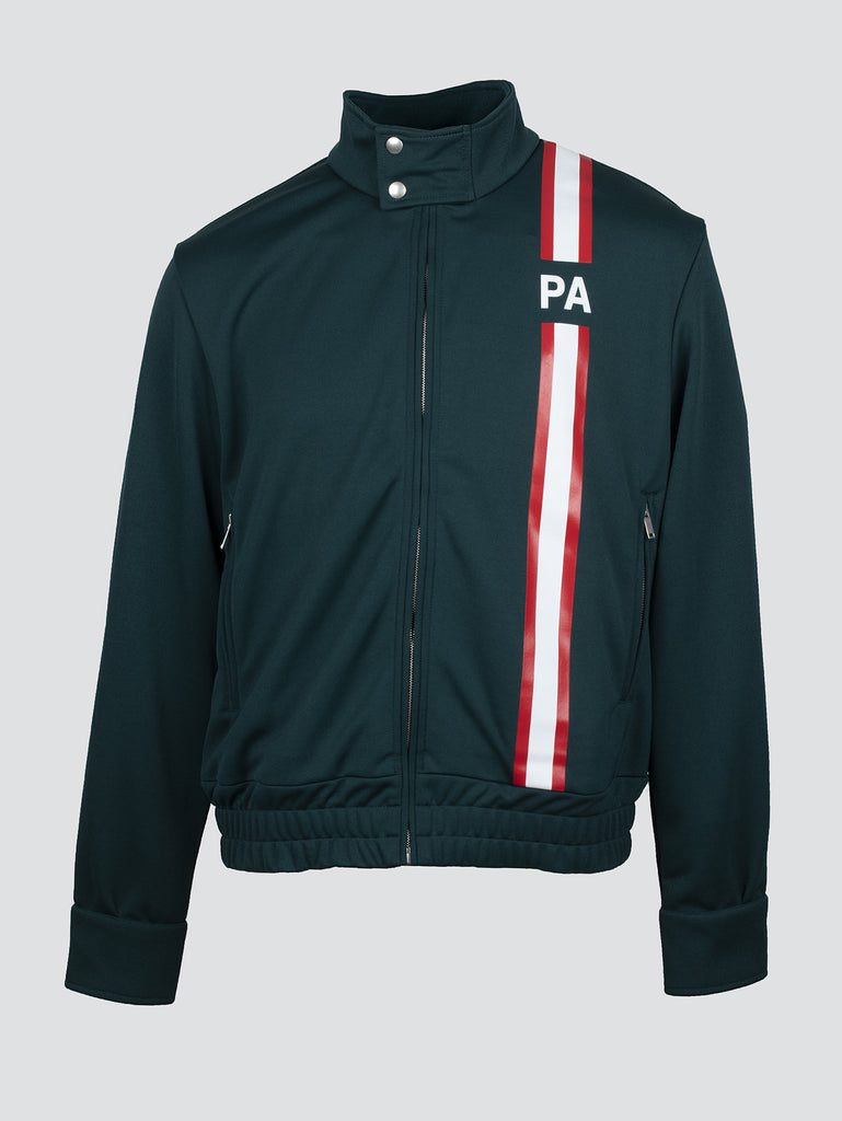 dark green track jacket