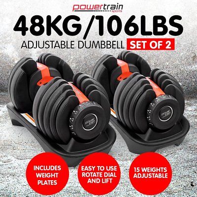 adjustable dumbbell set