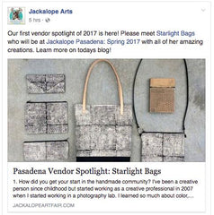 Jackalope Art Fair - Starlight bags