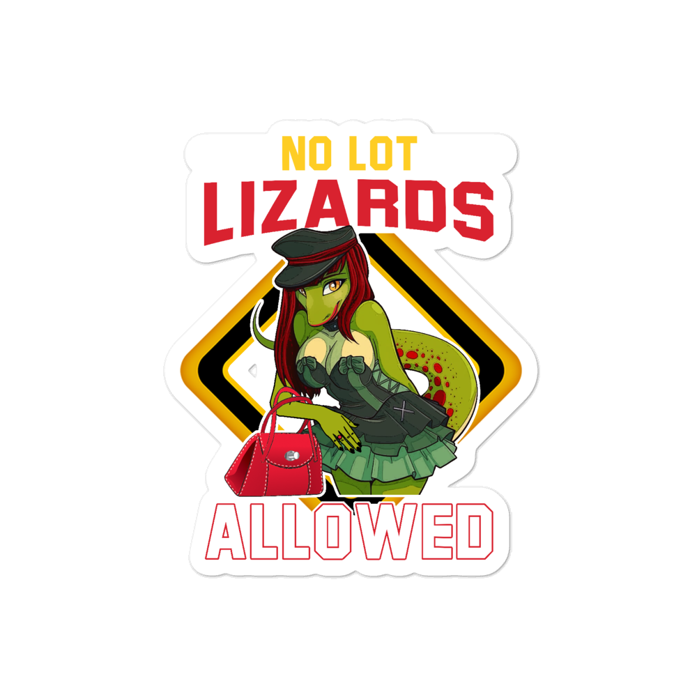 No Lot Lizards Allowed Window Bubble-free stickers.