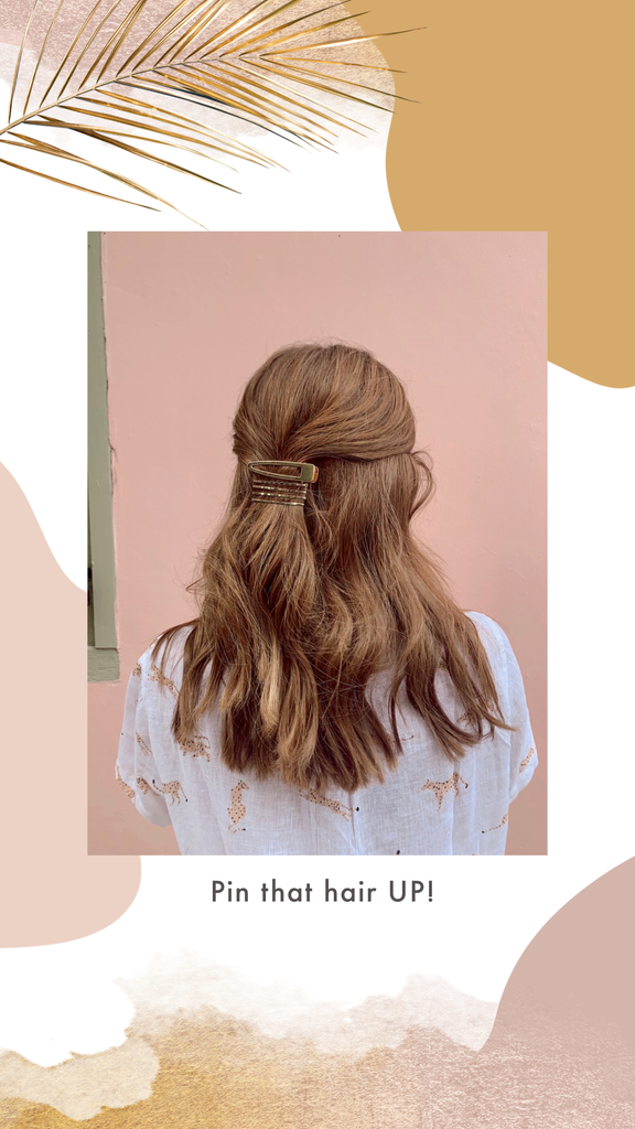 how to style dirty hair with hair clips