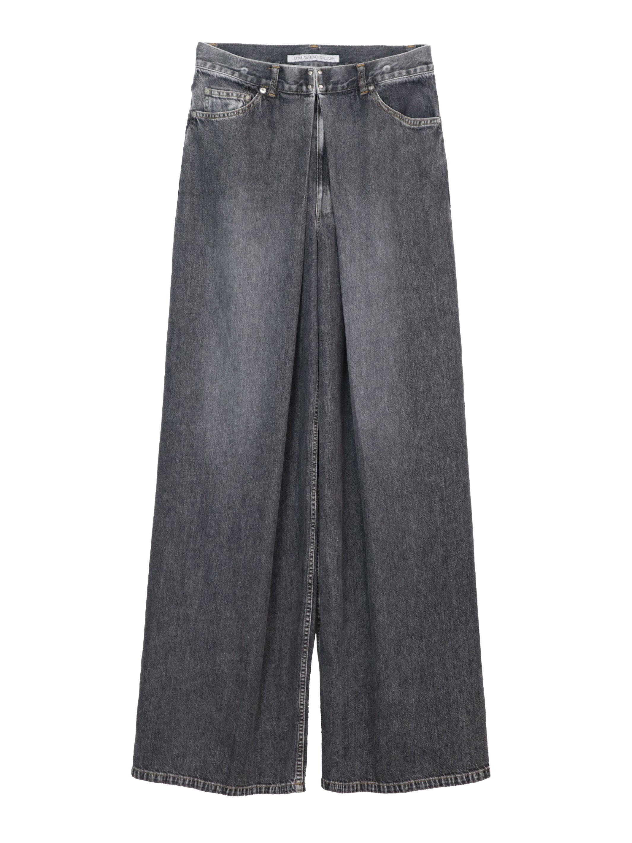 Washed denim wide pants – JOHN LAWRENCE SULLIVAN