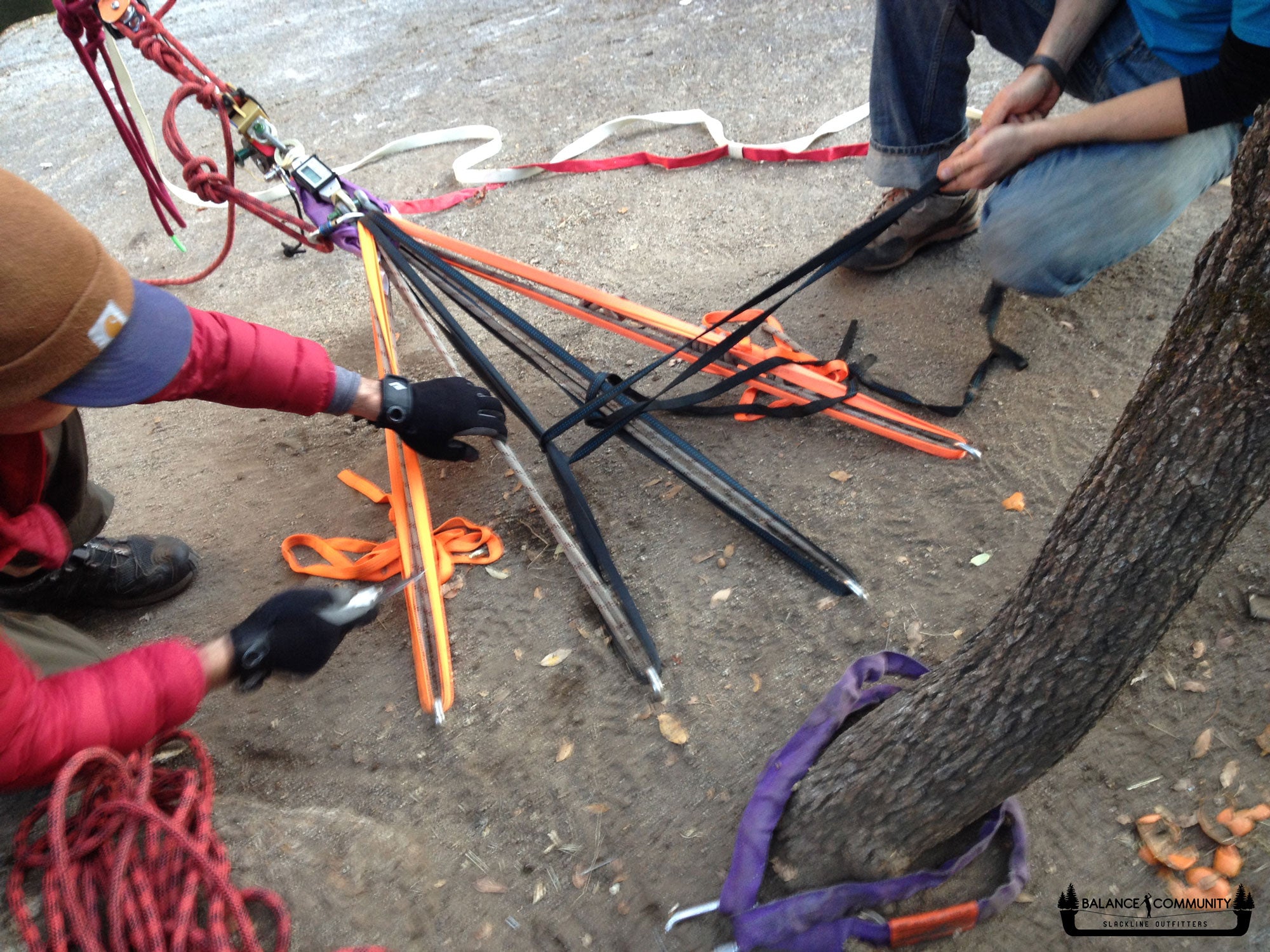 Highline Anchor Failure Simulation Setup