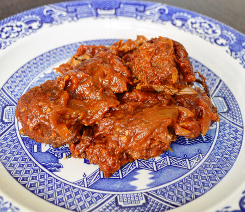 Chefanie Ashkenazi Brisket with Tomatoes Onions Carrots and Paprika